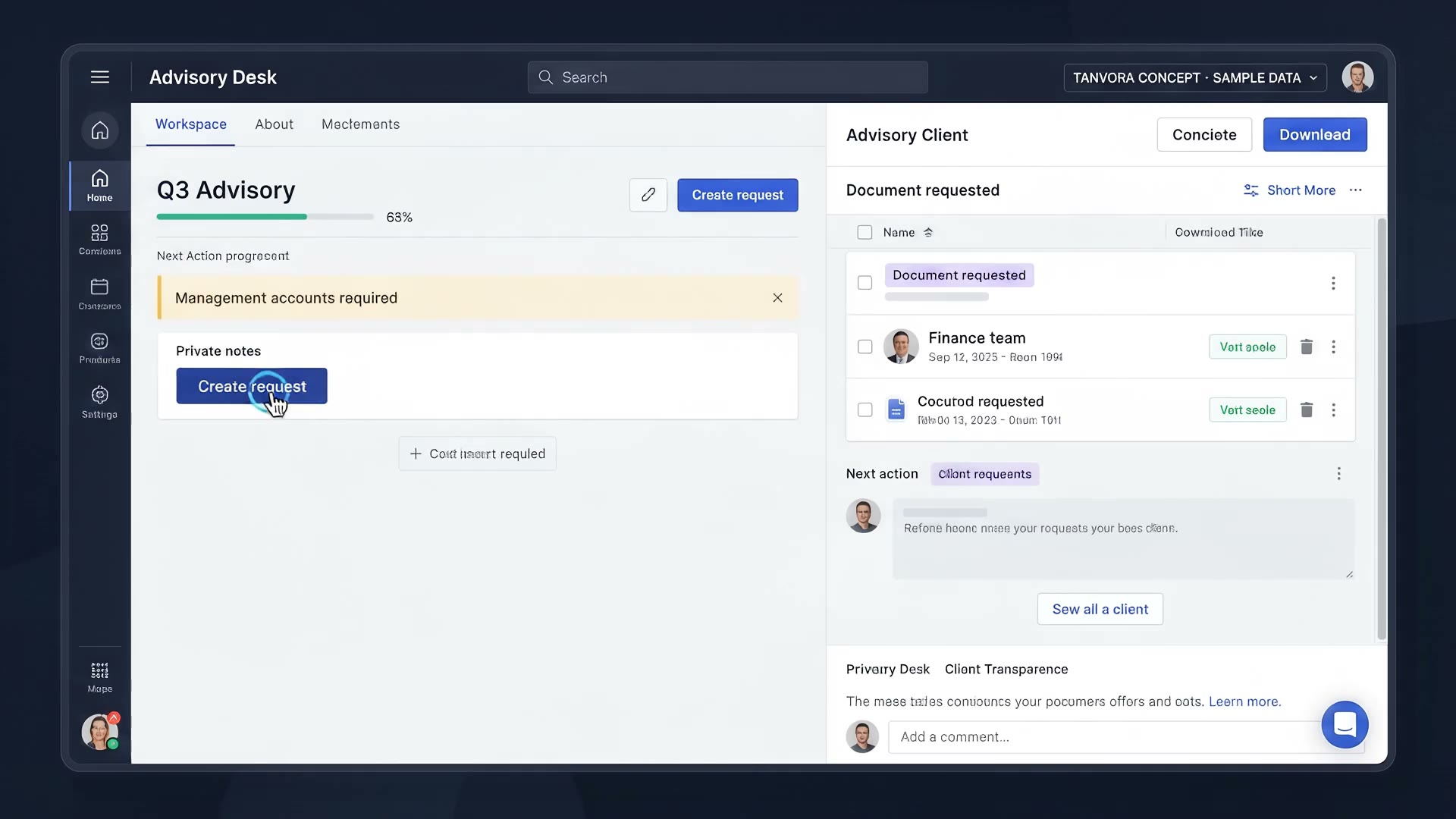 Professional Services Portal product walkthrough